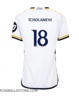 Günstige Real Madrid Aurelien Tchouameni #18 Heimtrikot Damen 2023-24 Kurzarm